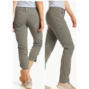 Kuhl Trekr Pants Womens 14 Short Hiking Gorpcore Performance Light Green EUC